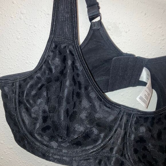 Title Nine Lightly Lined Underwire Animal Print Balconette Bra 36C #715 - Picture 2 of 6